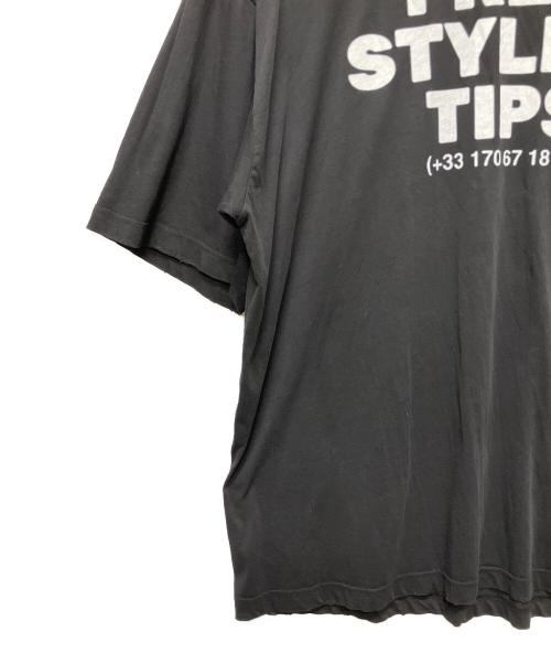 BALENCIAGA（バレンシアガ）BALENCIAGA (バレンシアガ) 23SS Free Styling Tips Tee ブラック サイズ:xxsの古着・服飾アイテム