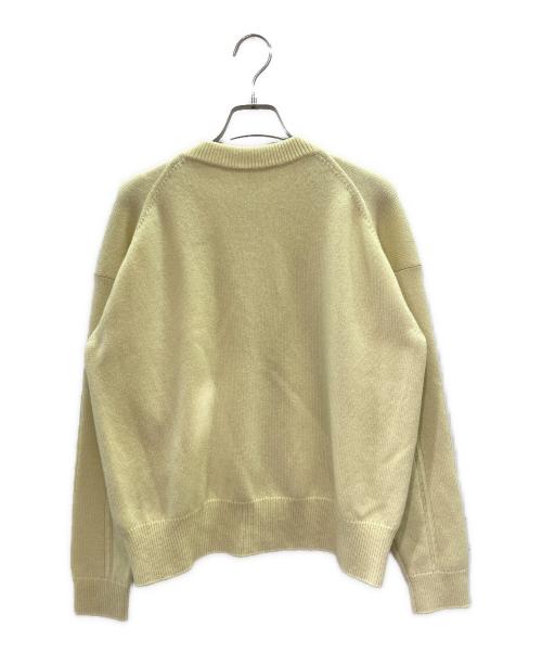 HERMES（エルメス）HERMES (エルメス) カシミヤ ジップ カーディガン イエロー サイズ:36の古着・服飾アイテム