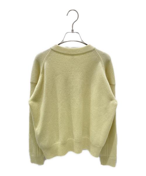 HERMES（エルメス）HERMES (エルメス) ジップカーディガン イエロー サイズ:36の古着・服飾アイテム