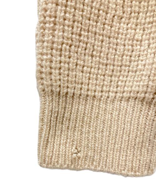 GUCCI（グッチ）GUCCI (グッチ) Gucci Waffle-Knit GG Jacquard Sweater/インターロッキングロゴケーブルニット ベージュ サイズ:Lの古着・服飾アイテム