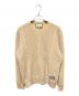 GUCCI（グッチ）の古着「Gucci Waffle-Knit GG Jacquard Sweater/インターロッキングロゴケーブルニット」｜ベージュ
