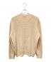 GUCCI (グッチ) Gucci Waffle-Knit GG Jacquard Sweater/インターロッキングロゴケーブルニット ベージュ サイズ:L：45000円