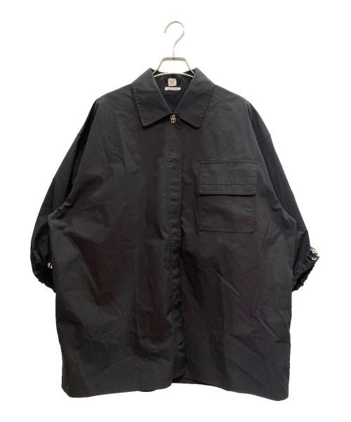 HERMES（エルメス）HERMES (エルメス) ドローコードシャツ ブラック サイズ:34の古着・服飾アイテム