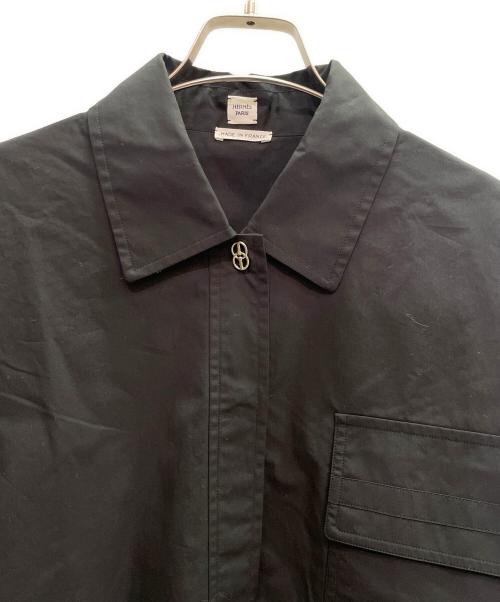HERMES（エルメス）HERMES (エルメス) ドローコードシャツ ブラック サイズ:34の古着・服飾アイテム