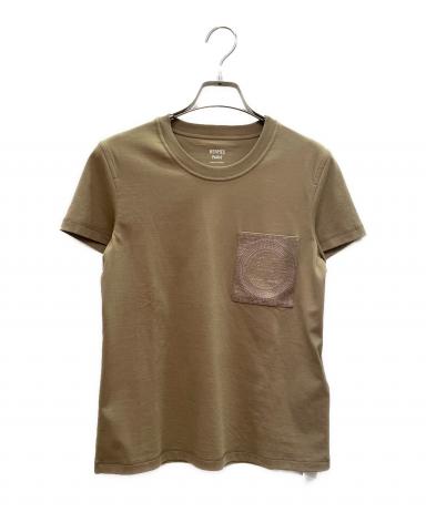 中古・古着通販】HERMES (エルメス) H-Mosaic Embroidered Pocket T