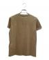 HERMES (エルメス) H-Mosaic Embroidered Pocket T-Shirt Hモザイク 刺繍ポケット Tシャツ/3H4614DL ブラウン サイズ:34 未使用品：30000円