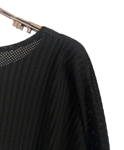 HOMME PLISSE ISSEY MIYAKE（オム プリッセ イッセイ ミヤケ）HOMME PLISSE ISSEY MIYAKE (オム プリッセ イッセイ ミヤケ) プリーツカットソー ブラック サイズ:2の古着・服飾アイテム