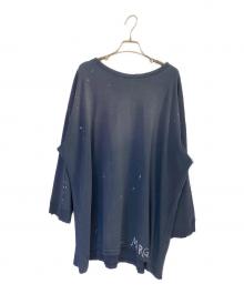 Maison Margiela（メゾンマルジェラ）の古着「ダメージカットソー」｜ネイビー
