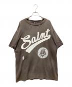 SAINT MICHAELセントマイケル）の古着「ロゴTシャツ」｜グレー
