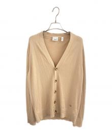 BURBERRY（バーバリー）の古着「ロゴカーディガン」｜ベージュ