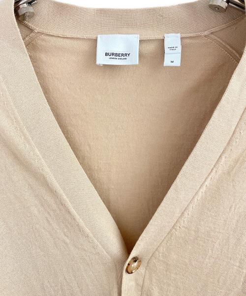 BURBERRY（バーバリー）BURBERRY (バーバリー) ロゴカーディガン ベージュ サイズ:Mの古着・服飾アイテム