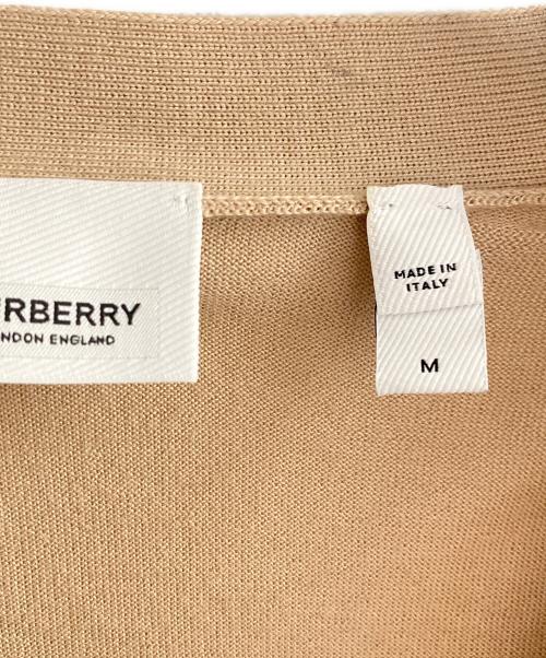 BURBERRY（バーバリー）BURBERRY (バーバリー) ロゴカーディガン ベージュ サイズ:Mの古着・服飾アイテム