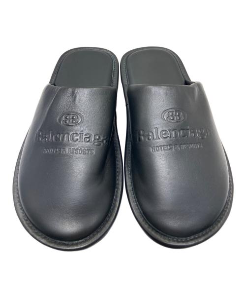 BALENCIAGA（バレンシアガ）BALENCIAGA (バレンシアガ) レザーサンダル　	620770 ブラック サイズ:41の古着・服飾アイテム