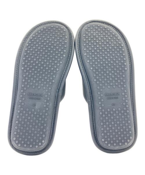 BALENCIAGA（バレンシアガ）BALENCIAGA (バレンシアガ) レザーサンダル　	620770 ブラック サイズ:41の古着・服飾アイテム