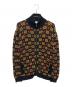 GUCCI（グッチ）の古着「Logo-Jacquard Cotton Zip-Up Cardigan/GGジップアップニット」｜ブラック