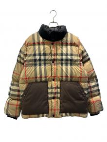 BURBERRY（バーバリー）の古着「ノバチェックダウンジャケット 80243921」｜ブラウン