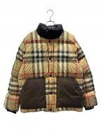 BURBERRYバーバリー）の古着「ノバチェックダウンジャケット 80243921」｜ブラウン