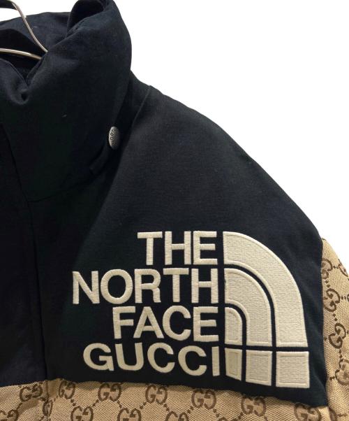 GUCCI（グッチ）GUCCI (グッチ) THE NORTH FACE (ザ ノース フェイス) GGダウンジャケット ベージュ サイズ:Lの古着・服飾アイテム