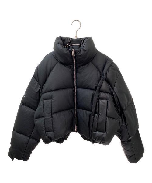 MM6 Maison Margiela（エムエムシックスメゾンマルジェラ）MM6 Maison Margiela (エムエムシックスメゾンマルジェラ) 切替ダウンジャケット ブラック サイズ:Lの古着・服飾アイテム