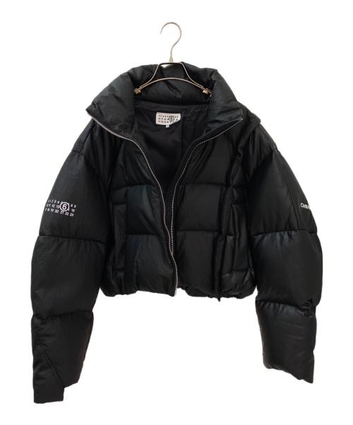 MM6 Maison Margiela（エムエムシックスメゾンマルジェラ）MM6 Maison Margiela (エムエムシックスメゾンマルジェラ) 切替ダウンジャケット ブラック サイズ:Lの古着・服飾アイテム