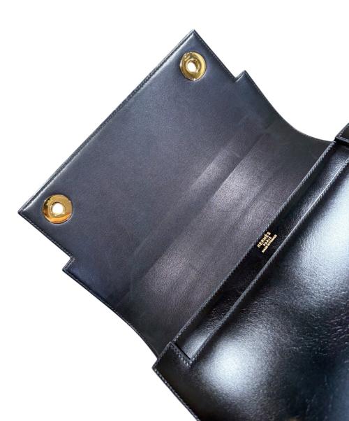 HERMES（エルメス）HERMES (エルメス) Piano ピアノ/ボックスカーフ/ブラック/〇R刻印：1988年製造/ゴールド金具 ブラックの古着・服飾アイテム