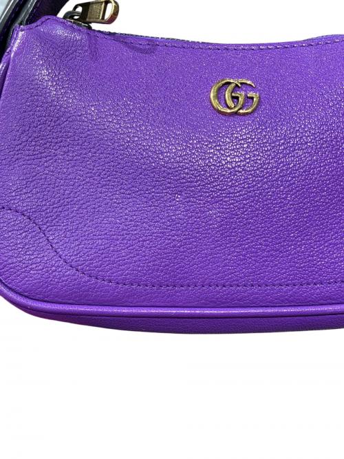 GUCCI（グッチ）GUCCI (グッチ) アフロディーテミニ 739076 パープル サイズ:ミニ/miniの古着・服飾アイテム