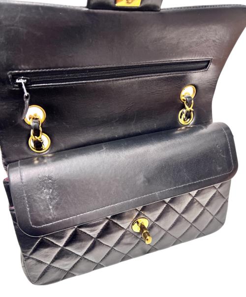 CHANEL（シャネル）CHANEL (シャネル) マトラッセ23 Wフラップチェーンショルダーバッグ ブラック サイズ:23の古着・服飾アイテム