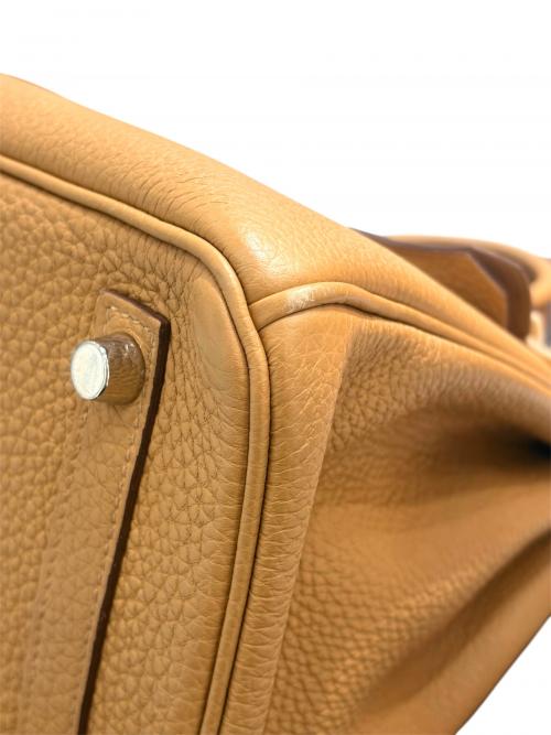 HERMES（エルメス）HERMES (エルメス) バーキン25/シルバー金具/トゴ/ビスキュイ/Z刻印/2021年 ビスキュイ サイズ:25の古着・服飾アイテム