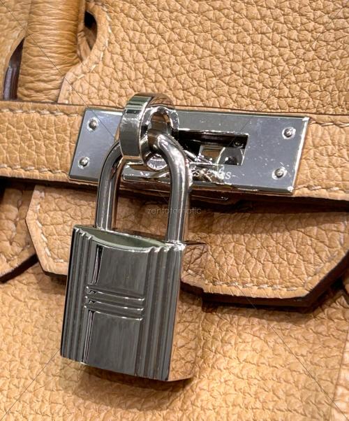 HERMES（エルメス）HERMES (エルメス) バーキン25/シルバー金具/トゴ/ビスキュイ/Z刻印 ビスキュイ サイズ:25の古着・服飾アイテム