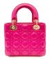 Christian Dior (クリスチャン ディオール) Lady Dior Dior バッグ カナージュ スモール/レディディオール/ハンドバッグ/ショルダーバッグ/2WAYバッグ ショッキングピンク サイズ:スモール：450000円