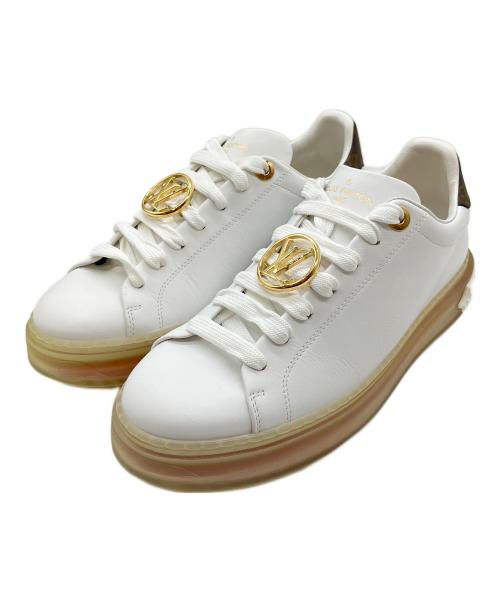 LOUIS VUITTON（ルイ ヴィトン）LOUIS VUITTON (ルイ ヴィトン) フロント・ローラインスニーカー ホワイト サイズ:39の古着・服飾アイテム