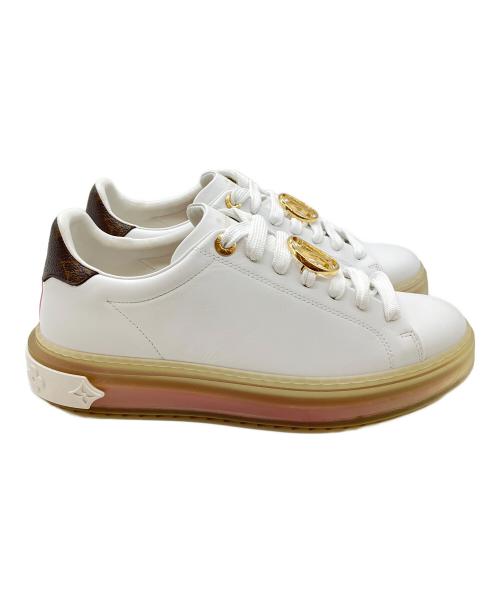 LOUIS VUITTON（ルイ ヴィトン）LOUIS VUITTON (ルイ ヴィトン) フロント・ローラインスニーカー ホワイト サイズ:39の古着・服飾アイテム