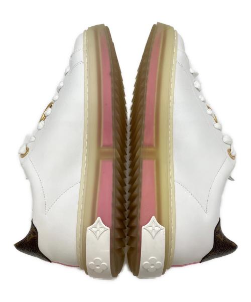 LOUIS VUITTON（ルイ ヴィトン）LOUIS VUITTON (ルイ ヴィトン) フロント・ローラインスニーカー ホワイト サイズ:39の古着・服飾アイテム