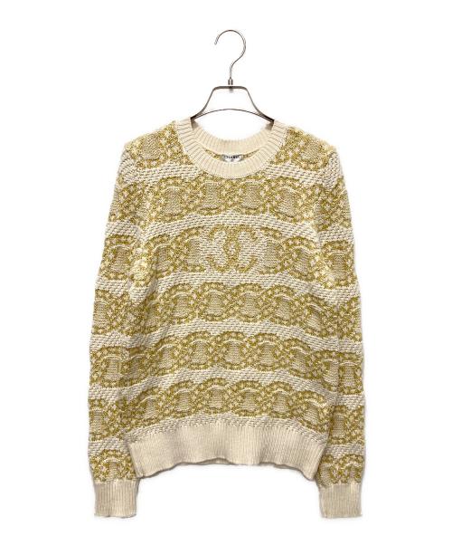 CHANEL（シャネル）CHANEL (シャネル) ココマークニット　P63133K 48865 ベージュ サイズ:38の古着・服飾アイテム