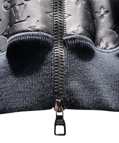 LOUIS VUITTON（ルイ ヴィトン）LOUIS VUITTON (ルイ ヴィトン) モノグラムレザーブルゾン RM232M VOR HPN14W ブラック サイズ:Sの古着・服飾アイテム