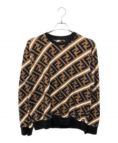 ふう様　FENDI フェンディ　トレーナー　スウェット　ズッカ　FF 総柄 中古・古着通販】FENDI (フェンディ) ズッカ柄スウェット/FF柄