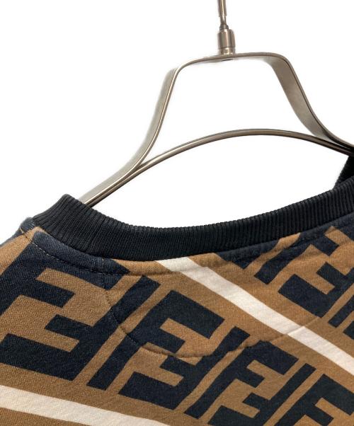 FENDI（フェンディ）FENDI (フェンディ) ズッカ柄スウェット/FF柄スウェット ブラウン サイズ:Lの古着・服飾アイテム