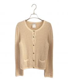 CHANEL（シャネル）の古着「ココボタンカーディガン」｜ベージュ