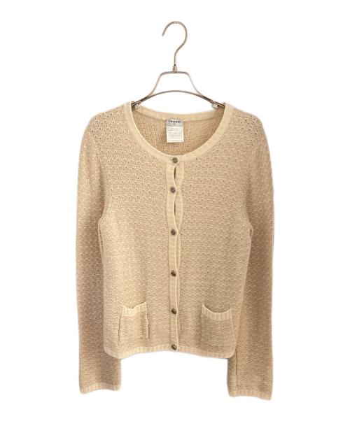 CHANEL（シャネル）CHANEL (シャネル) ココボタンカーディガン ベージュ サイズ:42の古着・服飾アイテム