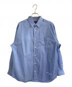COMME des GARCONS HOMMEコムデギャルソン オム）の古着「綿ブロード シャツ」｜スカイブルー