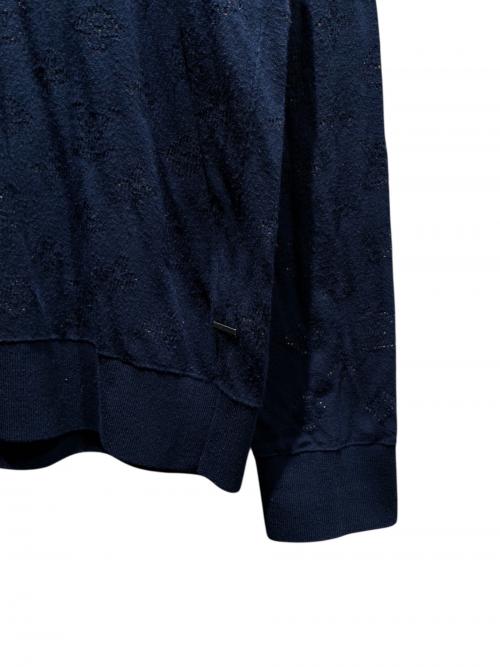 LOUIS VUITTON（ルイ ヴィトン）LOUIS VUITTON (ルイ ヴィトン) ドロップニードルモノグラム ニット ネイビー サイズ:XLの古着・服飾アイテム