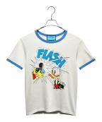 GUCCIグッチ）の古着「ロゴトリムTシャツ/ 645302 XJC8W」｜ホワイト