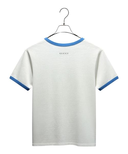 GUCCI（グッチ）GUCCI (グッチ) ロゴトリムTシャツ/ 645302 XJC8W ホワイト サイズ:Sの古着・服飾アイテム
