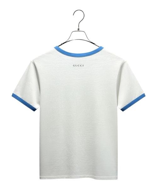 GUCCI（グッチ）GUCCI (グッチ) ロゴトリムTシャツ/ 645302 XJC8W ホワイト サイズ:Sの古着・服飾アイテム