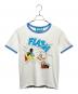 GUCCI（グッチ）の古着「ロゴトリムTシャツ/ 645302 XJC8W」｜ホワイト
