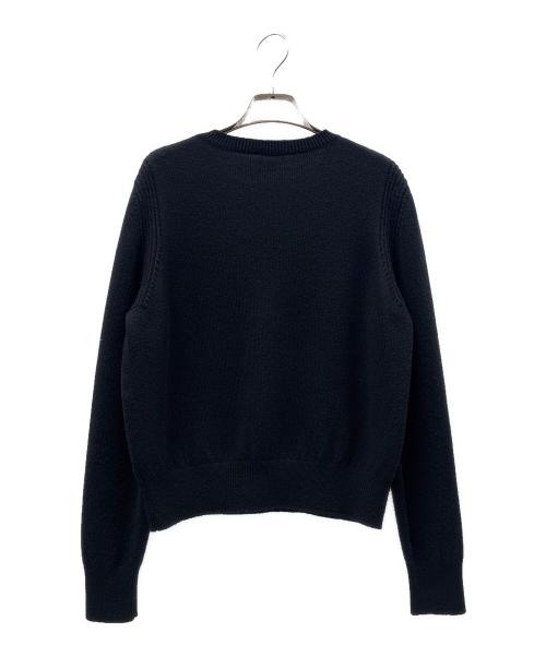 CHANEL（シャネル）CHANEL (シャネル) ココマークエンブレムニット　P64669K60693　2020年製 ブラック サイズ:42の古着・服飾アイテム