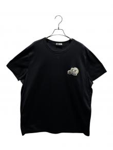 MONCLER（モンクレール）の古着「ロゴワッペンTシャツ 	F20918C78100 8390Y 2020年製」｜ブラック