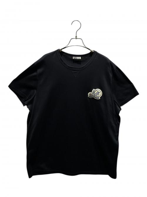MONCLER（モンクレール）MONCLER (モンクレール) ロゴワッペンTシャツ 	F20918C78100 8390Y 2020年製 ブラック サイズ:XXLの古着・服飾アイテム