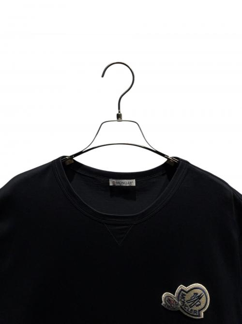 MONCLER（モンクレール）MONCLER (モンクレール) ロゴワッペンTシャツ 	F20918C78100 8390Y 2020年製 ブラック サイズ:XXLの古着・服飾アイテム
