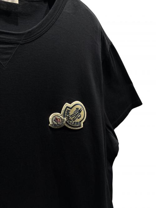 MONCLER（モンクレール）MONCLER (モンクレール) ロゴワッペンTシャツ 	F20918C78100 8390Y 2020年製 ブラック サイズ:XXLの古着・服飾アイテム